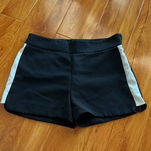 Jcrew Polyester Shorts Black/White, Size 0
